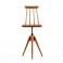 Otočná drevená stolička